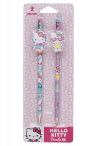 Coolpack, Ołówki z gumową nakładką Hello Kitty - Pink 1, 2 szt (10654PTR) -  - książka