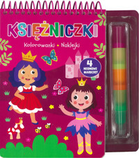 Księżniczki. Kolorowanki, naklejki, 4 neonowe markery - zbiorowa praca - książka