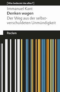 Denken wagen - Immanuel Kant - ebook