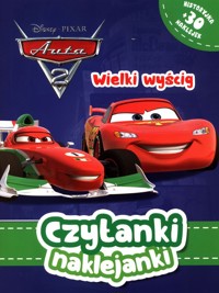 Czytanki naklejanki Wielki wyścig Disney Pixar Auta -  - książka