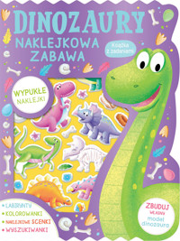 Dinozaury. Naklejkowa zabawa. Książka z zadaniami - Hannah Wood (ilustr.) - książka