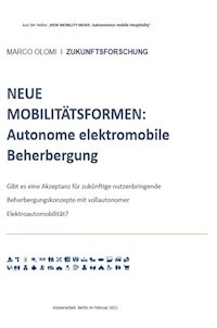 NEUE MOBILITÄTSFORMEN:  Autonome elektromobile Beherbergung - Marco Olomi - ebook