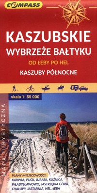 Kaszubskie wybrzeże Bałtyku Mapa turystyczna 1:55 000 -  - książka