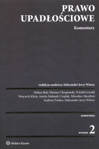 Prawo upadłościowe Komentarz -  - książka