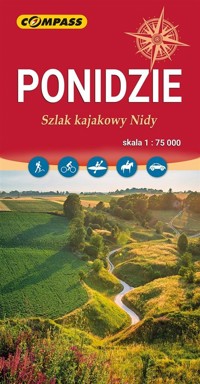 Ponidzie. Szlak kajakowy Nidy. Mapa turystyczna w skali  1:75 000 -  - książka