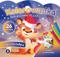 Kolorowanka z tatuażami FLUO Magiczne święta -  - książka