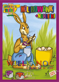 Kolorowanki wielkanocne z naklejkami -  - książka