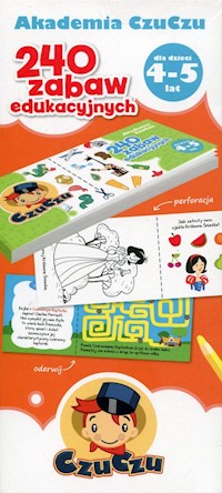 Akademia CzuCzu dla dzieci od 4-5 lat 240 zabaw edukacyjnych -  - książka