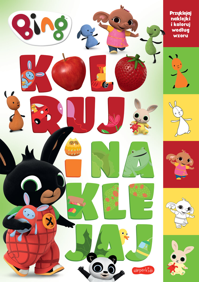 Bing. Koloruj i naklejaj - Beata Żmichowska - książka