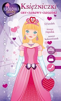 Księżniczki Gry zabawy zagadki Zestaw kreatywny z kredkami -  - książka