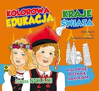 Kolorowa edukacja Kraje świata Naklejka - Rejch Anita - książka