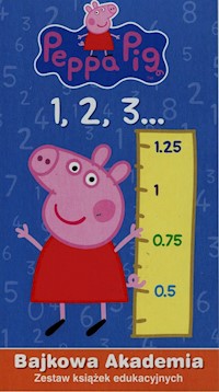 Świnka Peppa Bajkowa Akademia Zestaw książek edukacyjnych -  - książka