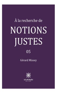 À la recherche de notions justes - Tome 5 - Gérard Missey - ebook