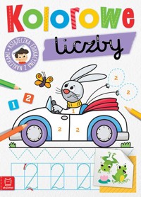 Kolorowe liczby Edukacyjna książeczka z naklejkami - Zubrycka Monika, Bator Agnieszka - książka