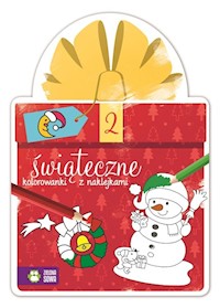 Świąteczne kolorowanki z naklejkami 2 -  - książka