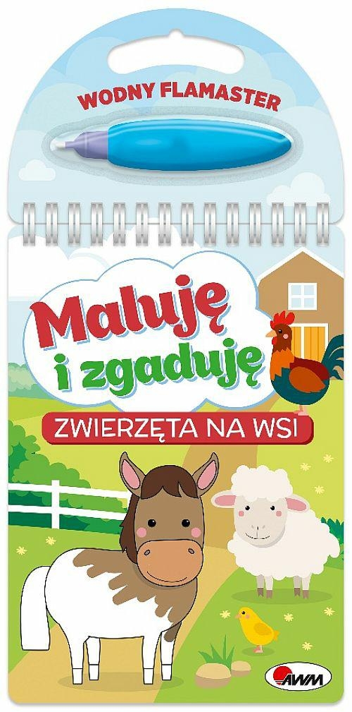 Maluję i zgaduję. Zwierzęta na wsi - zbiorowa praca - książka