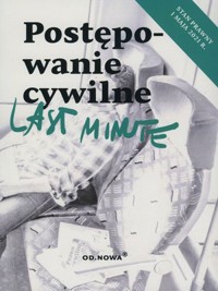 Postępowanie cywilne (2021 Last Minute) - Anna Talaga, Bogusław Gąszcz - książka