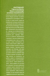 Fuga przemijania Słowo o eschatologii Jarosława Iwaszkiewicza - Józef Majewski - książka