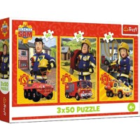 Puzzle 3x50 Ekipa z remizy TREFL -  - książka