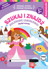 Szukaj i znajdź. Kolorowe łamigłówki. Księżniczki - zbiorowa praca - książka
