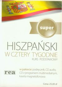 Hiszpański w 4 tygodnie Kurs podstawowy + CD - Grudzińska Grażyna Żywot - Cha - książka