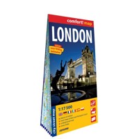 London laminowany plan miasta 1:17 500 - zbiorowa praca - książka