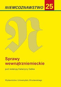 Niemcoznawstwo 25 Sprawy wewnątrzniemieckie -  - książka