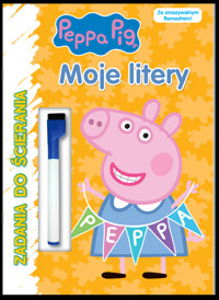 Peppa Pig. Zadania do ścierania. Moje litery - zbiorowa praca - książka