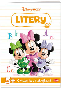 Disney uczy Minnie Ćwiczenia z naklejkami Litery -  - książka