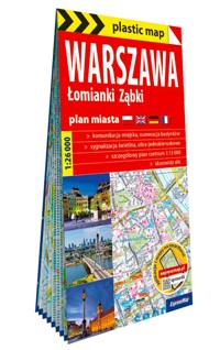Warszawa, Łomianki, Ząbki. Laminowany plan miasta w skali 1:26 000 - zbiorowa praca - książka