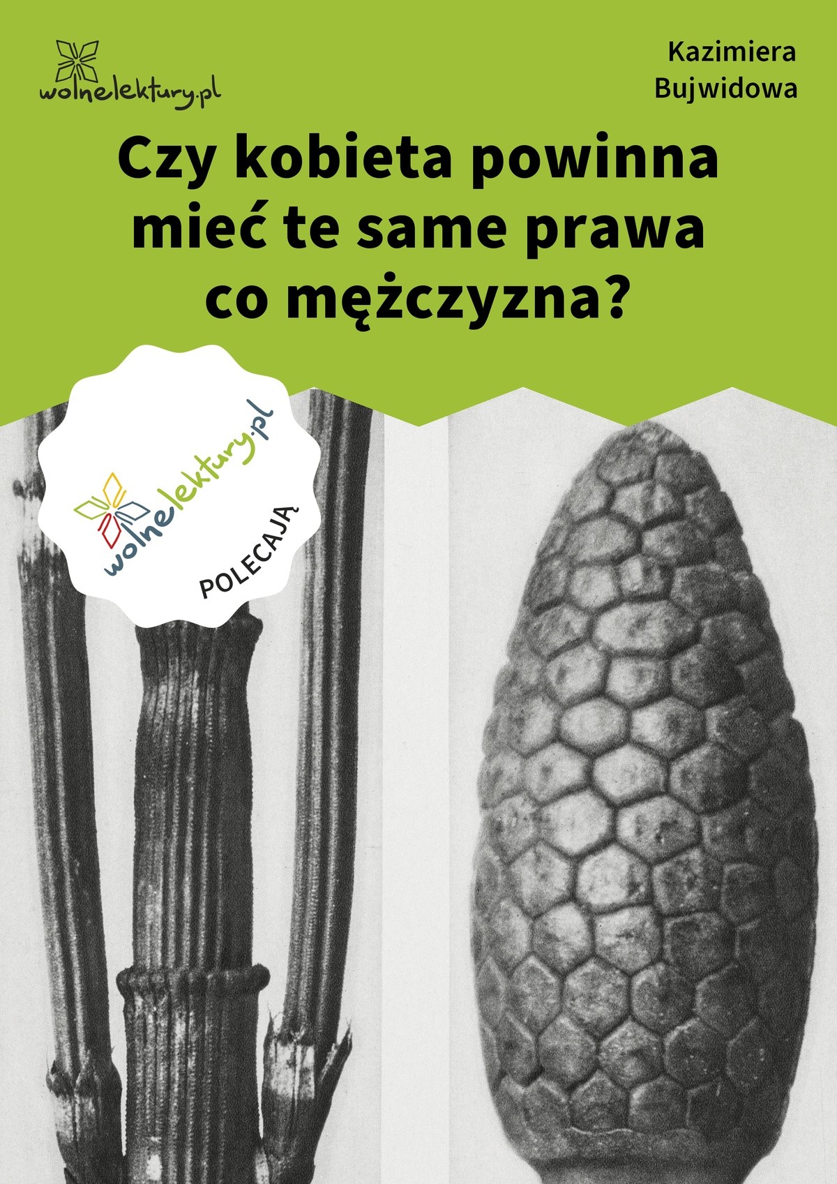 Okładka:Czy kobieta powinna mieć te same prawa co mężczyzna? 