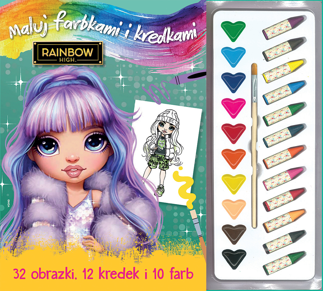 Maluj i koloruj. Rainbow High - zbiorowa praca - książka