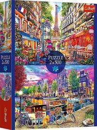 Puzzle 2x500 Europejskie stolice TREFL -  - książka