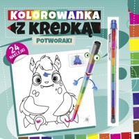 Kolorowanka z kredką. Potworki - zbiorowa praca - książka