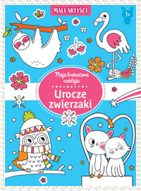 Moje brokatowe naklejki. Urocze zwierzaki - zbiorowa praca - książka