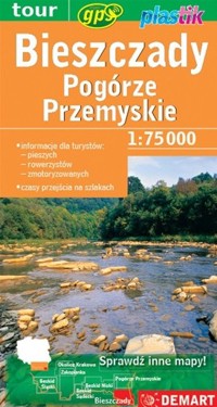 Bieszczady i Pogórze Przemyskie. Mapa turystyczna Plastik w skali 1:75 000 -  - książka
