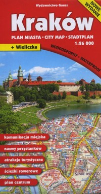 Kraków. Plan miasta w skali 1:26 000 -  - książka