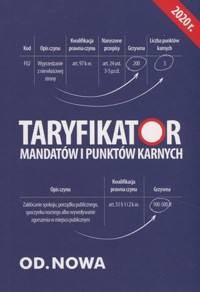 Taryfikator mandatów i punktów karnych (luty 2020) - zbiorowa praca - książka