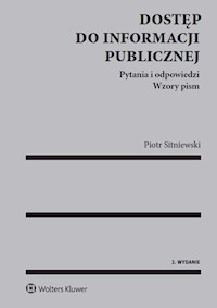 Dostęp do informacji publicznej - Piotr Sitniewski - książka