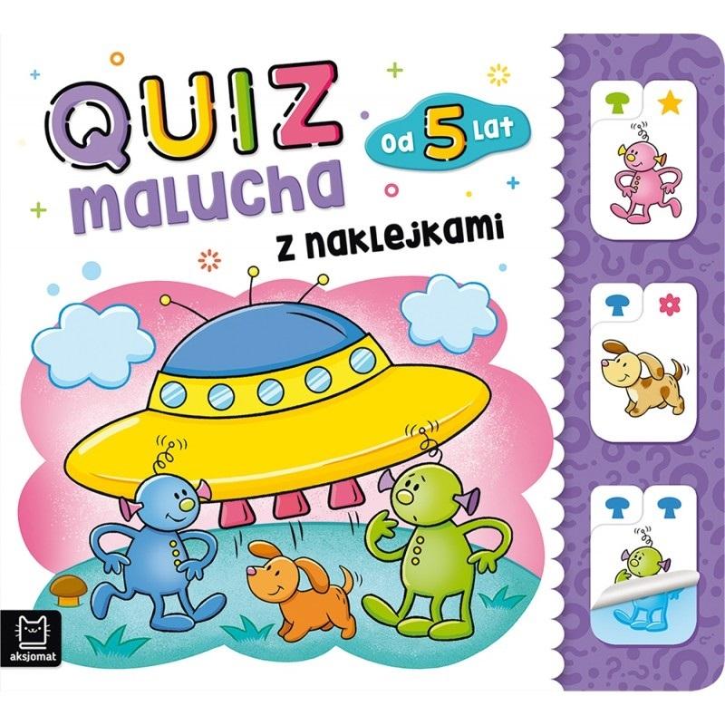 Quiz malucha z naklejkami od 5 lat - zbiorowa praca - książka