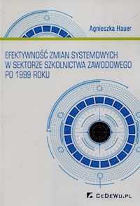 Efektywność zmian systemowych w sektorze szkolnictwa zawodowego po 1999 roku - Hauer Agnieszka - książka