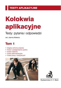 Kolokwia aplikacyjne Tom 1 Pytania i odpowiedzi -  - książka