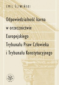 Odpowiedzialność karna w orzecznictwie Europejskiego Trybunału Praw Człowieka i Trybunału Konstytucyjnego - Śliwiński Emil - książka
