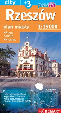 Rzeszów. Plan miasta Plastik w skali 1:15 000 -  - książka