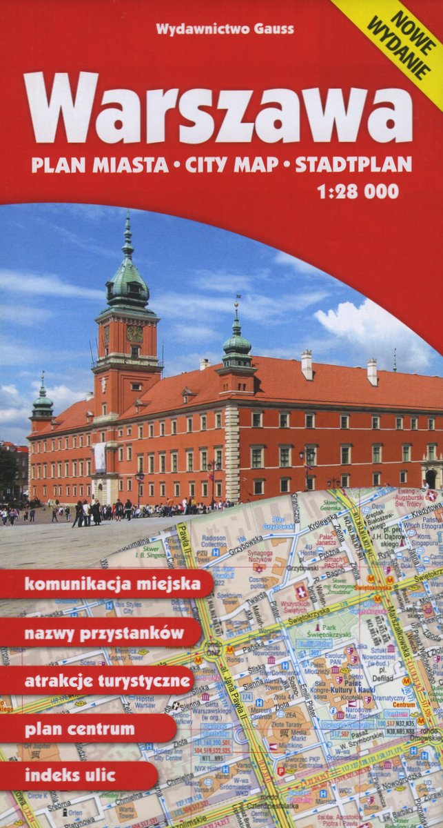 Warszawa. Plan miasta w skali 1:28 000 -  - książka
