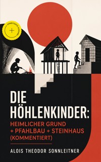 Die Höhlenkinder: Heimlicher Grund + Pfahlbau + Steinhaus (Kommentiert) - Alois Theodor Sonnleitner - ebook