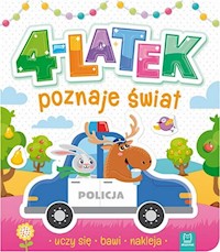 4-latek poznaje świat, uczy się, bawi, nakleja -  - książka