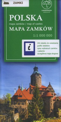 Polska. Mapa zamków w skali 1:1 000 000 - zbiorowa praca - książka