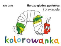 Bardzo głodna gąsienica i przyjaciele. Kolorowanka + fartuszek - Carle Eric - książka
