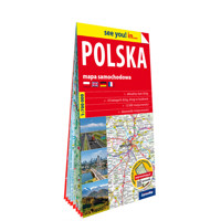 Polska papierowa mapa samochodowa 1:700 000 - zbiorowa praca - książka
